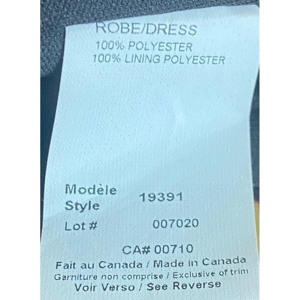 Joseph Ribkoff Leopard Print Sheath Dress Sz 6 Ring Detail V-Neck Open Back Y2K - Picture 5 of 6